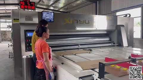 XY-C  Automatic Chain feeder two colors flexo printer computerized slotter stacker machine #xinyu