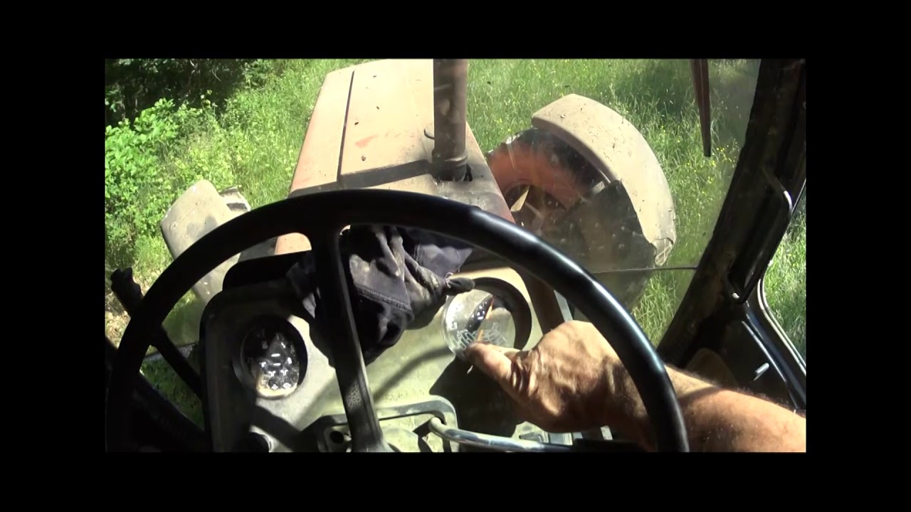 mise en route de la faucheuse