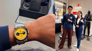 Collecting The Brand New Tudor Black Bay Chrono 39mm ''BUMBLEBEE'' | #tudor