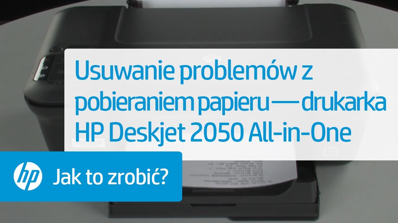 Usuwanie problemów z pobieraniem papieru — drukarka HP Deskjet 2050 All ...