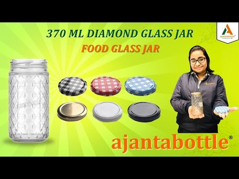 370 ml Diamond Glass Jar Unveiled | Ajanta Bottle Glass Jar Supplier - video from Ajanta Bottle
