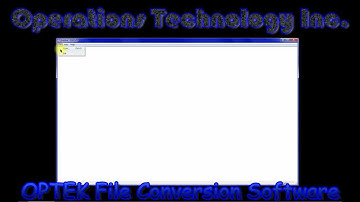 OPTEK File Conversion Software