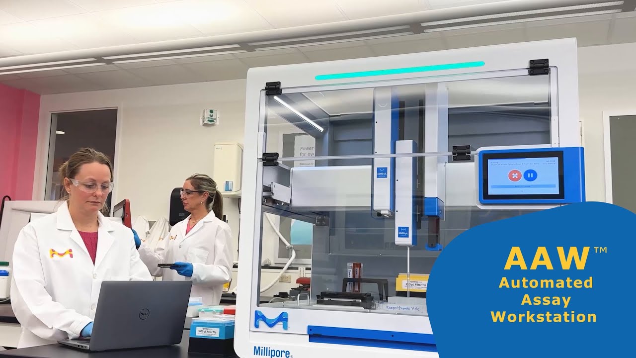 Merck Life Science — Millipore AAW Automated Assay Workstation (YouTube video ad)