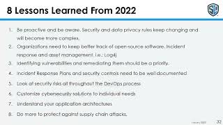 8 Lessons Learned From 2022 Cyber Attacks: Lessons Learned from 2022 Cyber Attacks Webinar