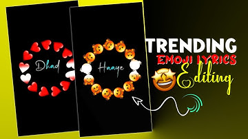 🤩New emoji text lyrics animation Video Editing | radial repeat effect video editing | alight motion