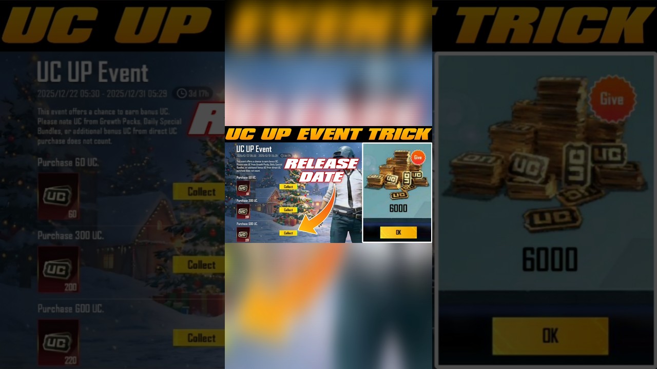 😍BGMI NEXT UC UP EVENT RELEASE DATE ✅ 10X UC TRICK 