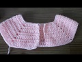 Crochet #1 solid square yoke for cardigans and dresses