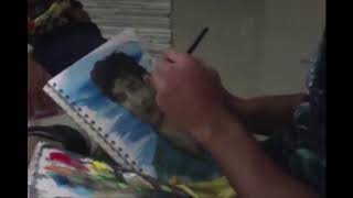 Friend Portrait Paintig Timelapde 340 Hours To 1 Minute