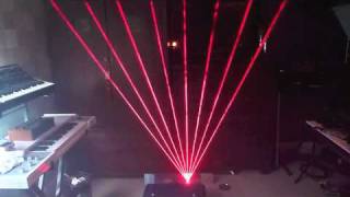 RGB Laser Harp Demonstration