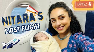 Baby Nitara's First Flight | Pearle Maaney image