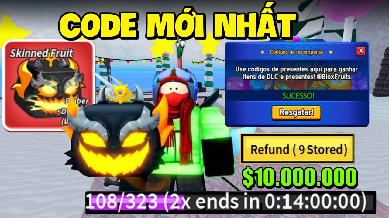 Tổng Hợp 25 CODE X2 Kinh Nghiệm Và Ember Dragon Mới Nhất Trong Blox Fruit | Roblox