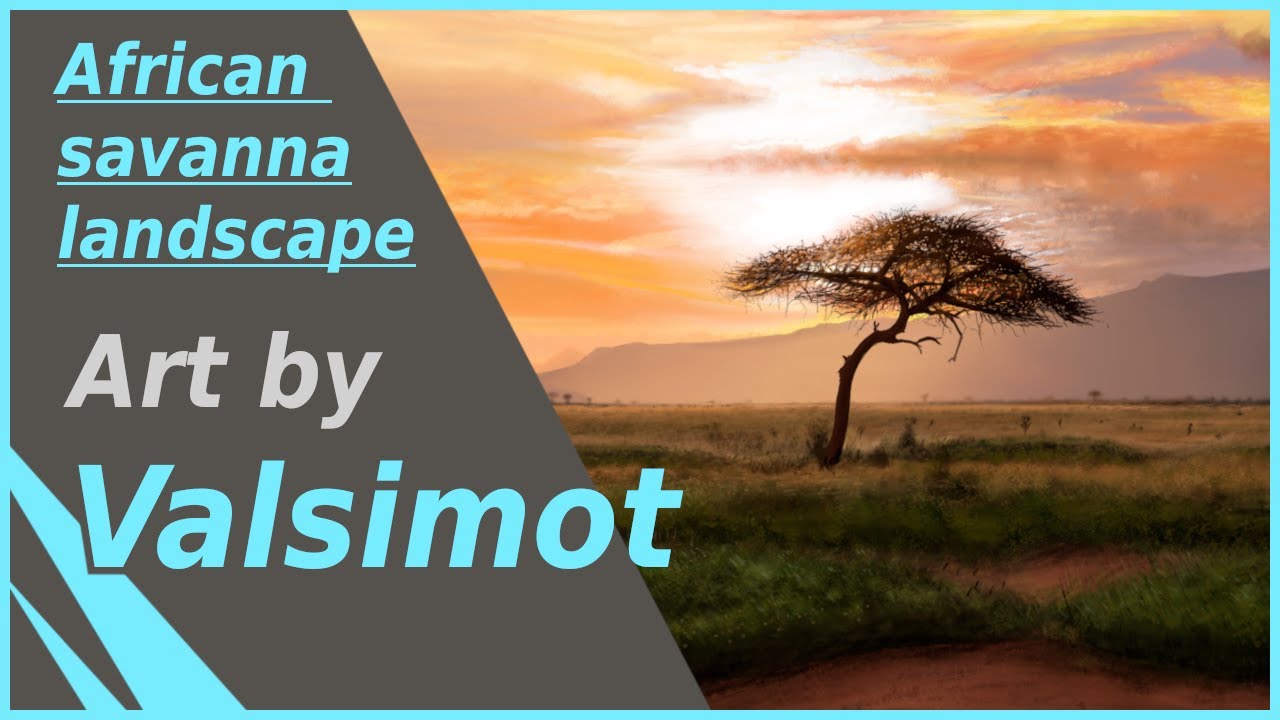 African savanna landscape