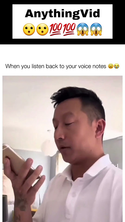 When you listen back to your voice note 🤣#shorts