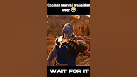 COOLEST MARVEL TRANSITION EVER WAIT FOR IT #SHORTS #TRANSITION #MARVEL | Avenger Official Shorts