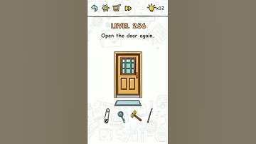 Brain challenge level 256 Open the door again, Solution Walkthrough