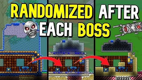 Terraria Hardmode, But the Blocks Keep Getting Randomized...