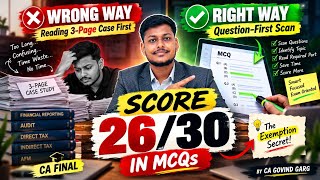 CA Final MCQ Strategy: Score 25+ Marks! ❌ Stop 1000+ MCQ Booklets