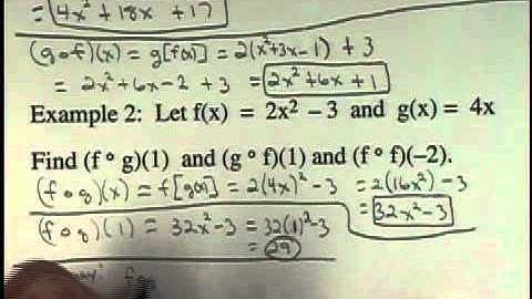 Section 6.1 Composite Functions