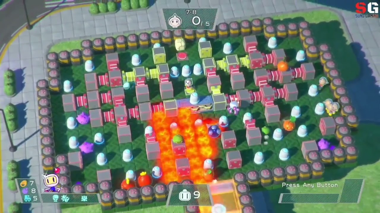 スーパーボンバーマン (7体) 51, 52, 53,54,55,58,60 Super Bomberman R World 7-8 (Nintendo Switch) - YouTube