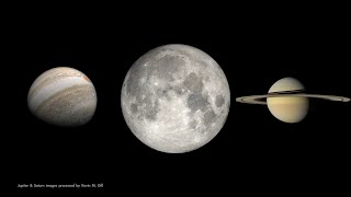The Moon Joins Saturn and Jupiter in the Night Sky This Month