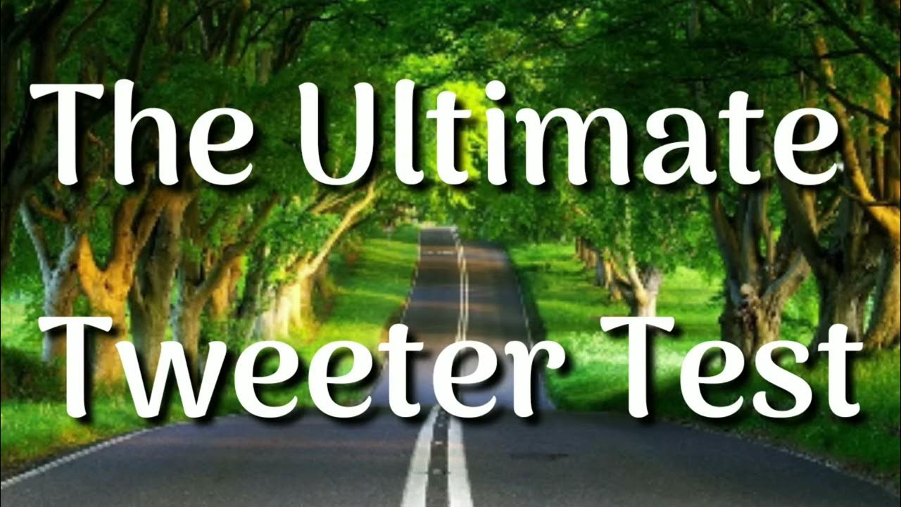 Tweeter Test for Speaker (The Ultimate tweeter) YouTube
