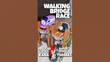WALKING BRIDGE RACE THOMAS AND FRIENDS #train #thomasandfriends #shorts #fyp #sodor #racing #funny