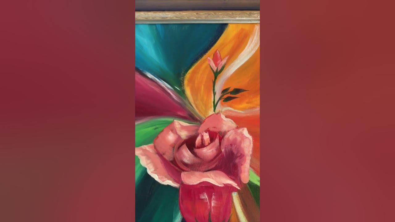 3 Flower Paintings YouTube