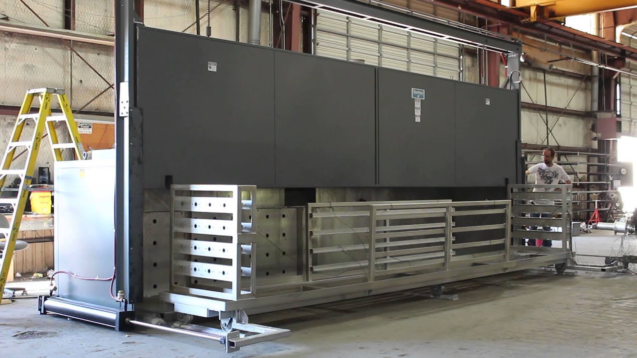 Steelman Industrial Process Oven Vertical Lift Door with Automated