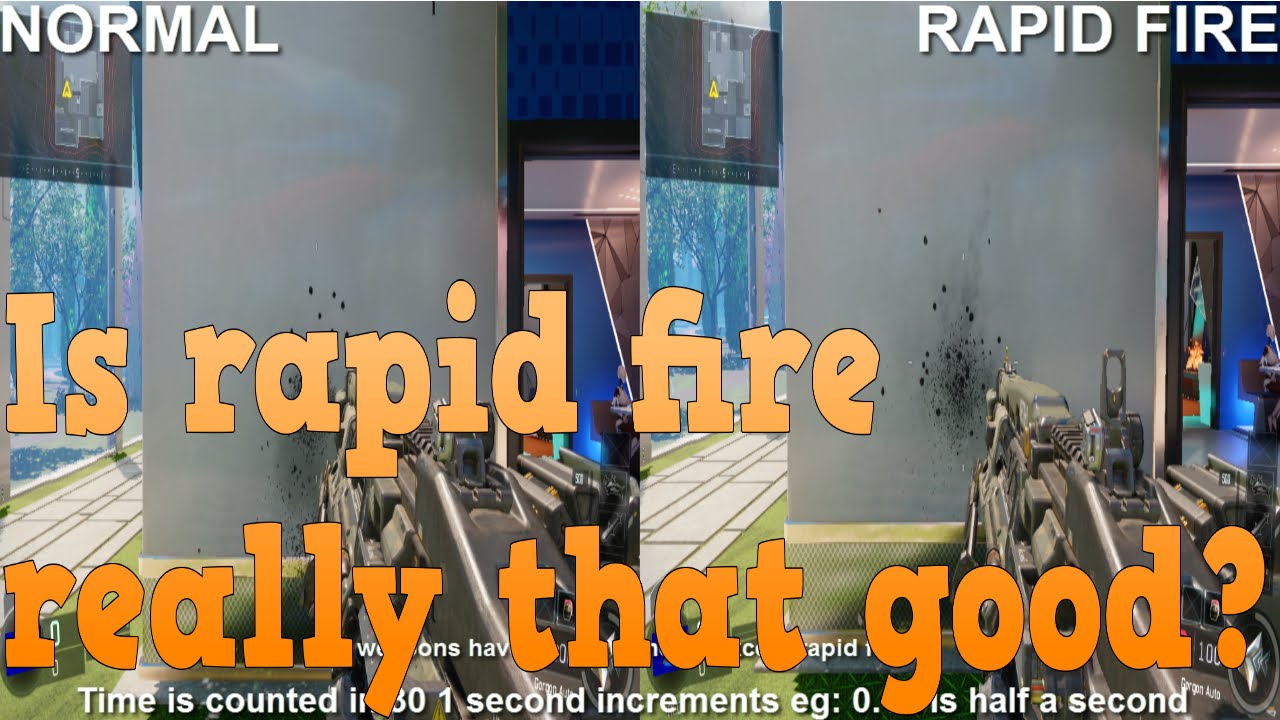 Is rapid fire really that good in BO3? (side by side comparison)