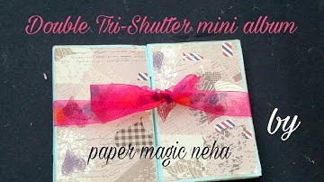 Double Tri-Shutter mini album | micro mini album| walkthrough