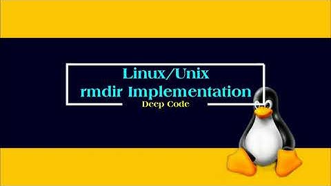 rmdir command (Implementation) | Remove/Delete directory in Linux/Unix