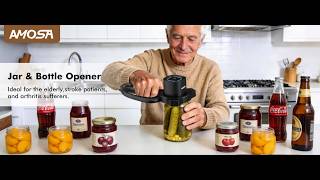 AMOSA Electric Jar Opener with Gripper Pad