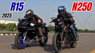 2025 Pulsar N250 Vs R15M Carbon Performance Test