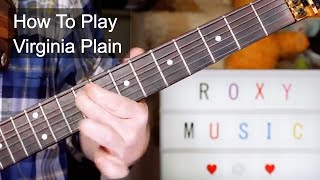 'Virginia Plain' Roxy Music Guitar Lesson Resimi