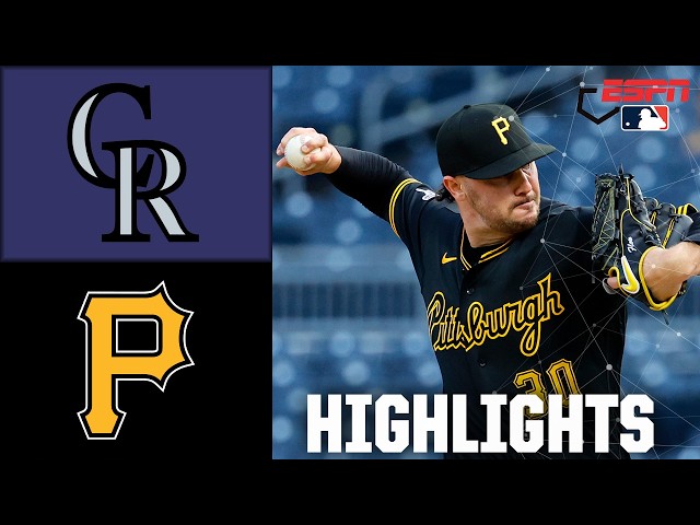 Video: SKENES STRIKES OUT 10 😤 Colorado Rockies vs. Pittsburgh Pirates | Full Game Highlights | ESPN MLB