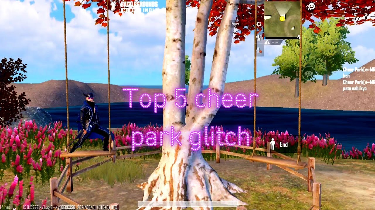 Top 5 Glitches of cheer park|| BGMI//Pubg mobile// M249 Glitch// #Shorts