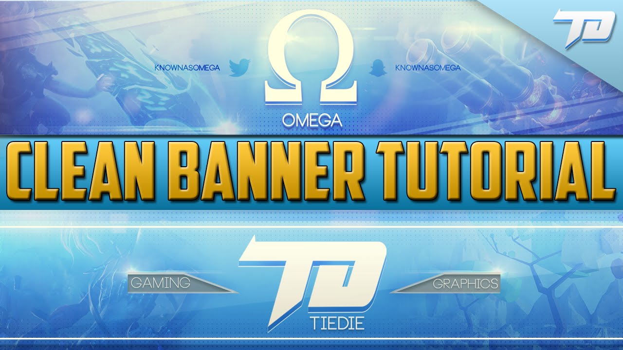 Clean And Easy Youtube Banner Tutorial | Photoshop
