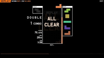 FINALLY. (TETR.IO - 10 all clears badge)