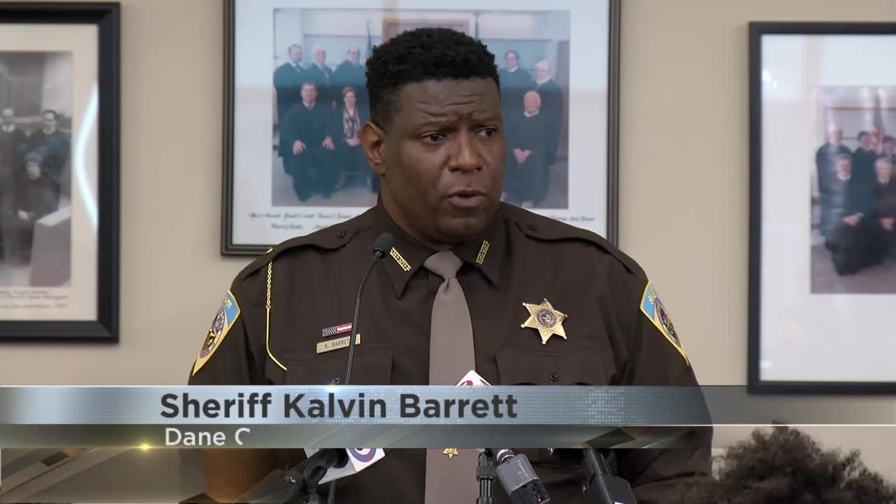 Kalvin Barrett Sworn In as New Dane County Sheriff - YouTube
