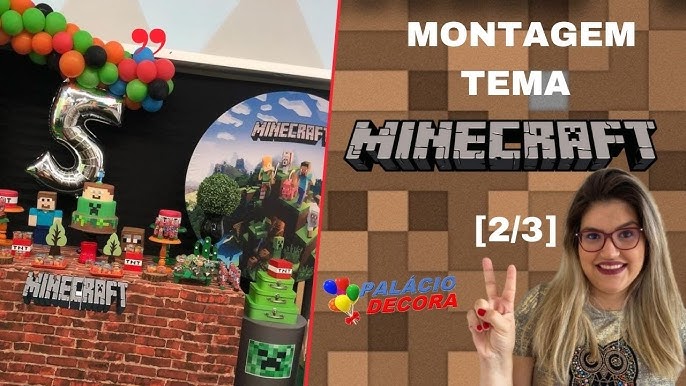 BOLO CENÁRIO MINECRAFT - Bolo quadrado 😱♥️😍 