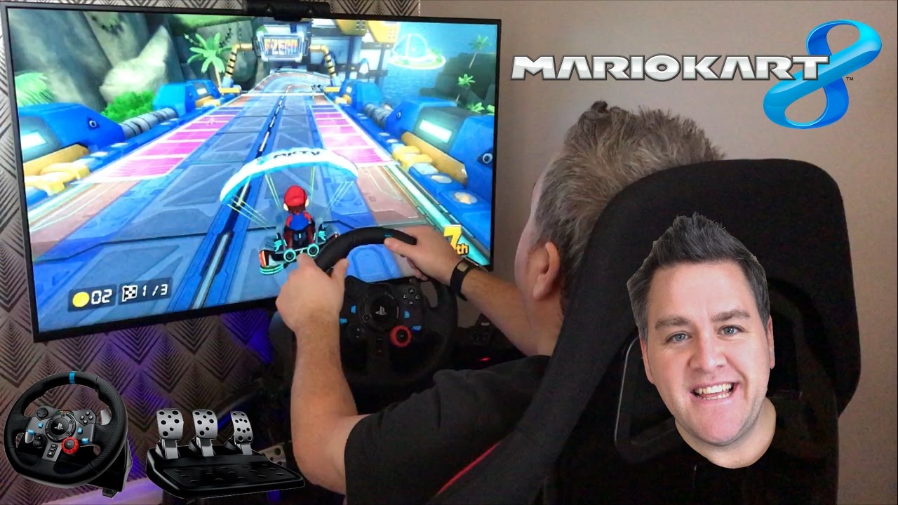 Mario Kart 8 Deluxe Nintendo Wii U Logitech G29 Racing Wheel