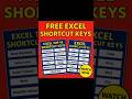 #Shorts Excel Shortcut Keys Tool – Save Hours of Work! #exceltips #shortvideo #excelshortcuts #vba