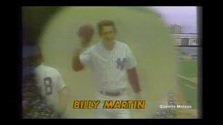 New York Yankees PA Announcer Introduces Billy Martin as Yankees Manager for 1980 (July 29, 1978)