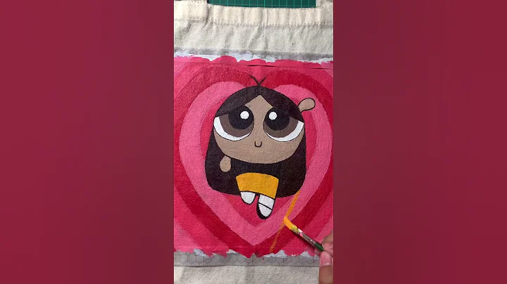 paint a tote bag with me! #shorts #art #painting #newjeans #artist #powerpuffgirls