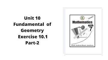 unit 10 fundamental of Geometry Ex: 10.1 ( Part 2)  class 7 math | How find Unknown angles?