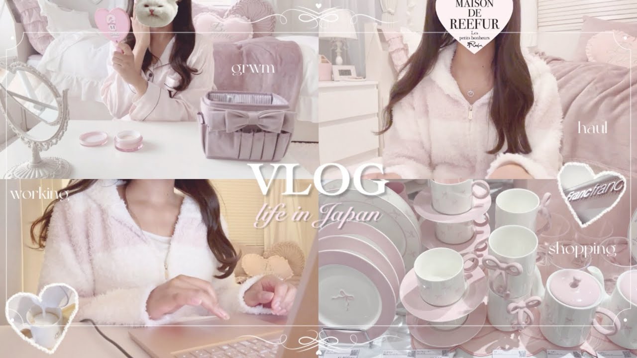 [ vlog ]♡ weekend in my life🐰: grwm, shopping ,working etc