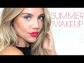 Summer Makeup || Bold lip &amp; brow