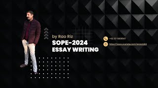 SOPE-2024 | Essay-Writing Tips