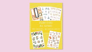 Planything  All Seasons Sticker book Flip through