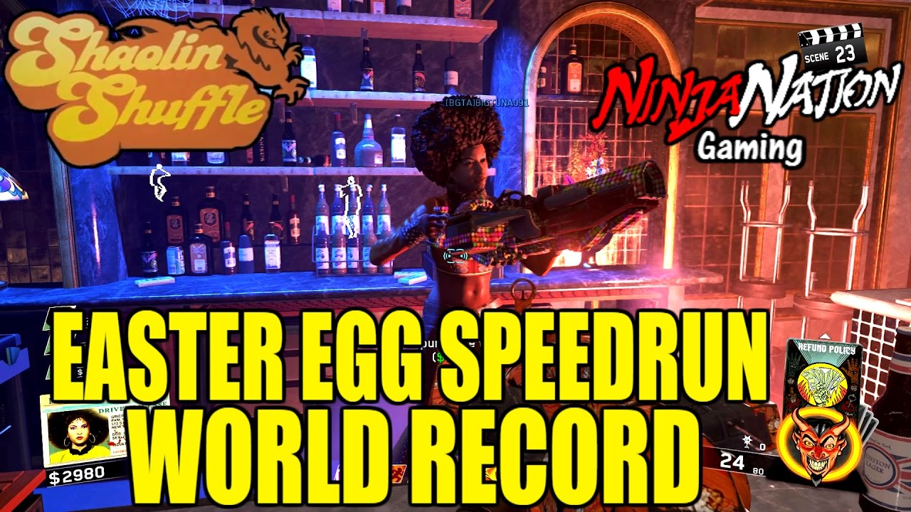 Shaolin Shuffle World Record Easter Egg Speedrun Skullbuster Iw Zombies Sub 4 Luck Youtube